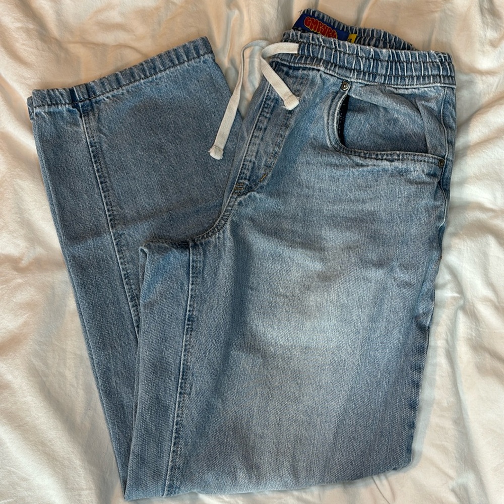 EMPYRE elastic draw string waist jeans sz XS